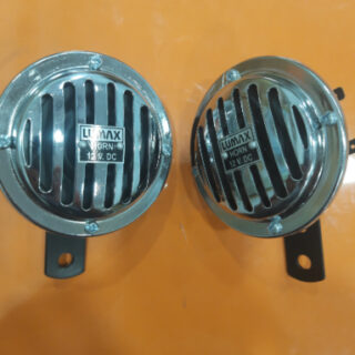 HEAD LIGHT LAMP RELAY AND HORN RELAY(White Grill   Jeep Horn (Metal)- 2Pc)