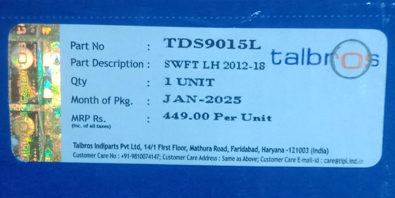 (TALBROS) GAS SPRING DICKY DOOR SWIFT (LH) - Image 3