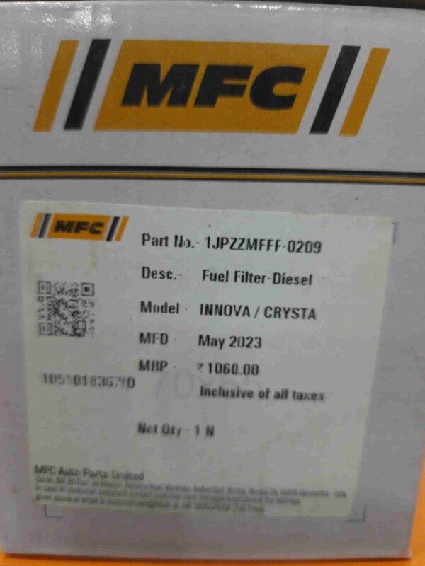 Fuel / Diesel Filters(Innova Crysta (Diesel)) - Image 3