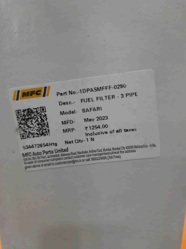 Fuel / Diesel Filters(Tata Safari -3 Pipe) - Image 3