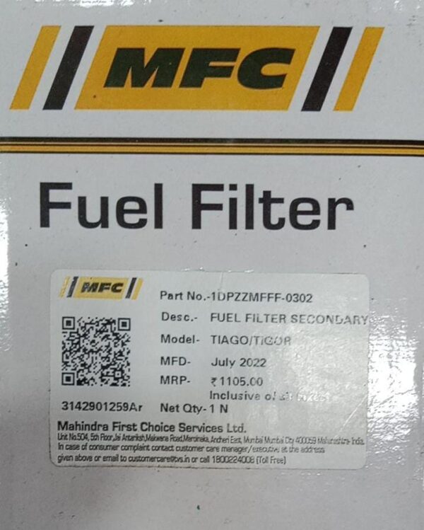 Fuel / Diesel Filters(Tata Tiago/Tigor -Diesel Fuel Filter Secondary) - Image 3