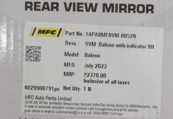 Mirrors(Baleno With Indicator ) - Image 3