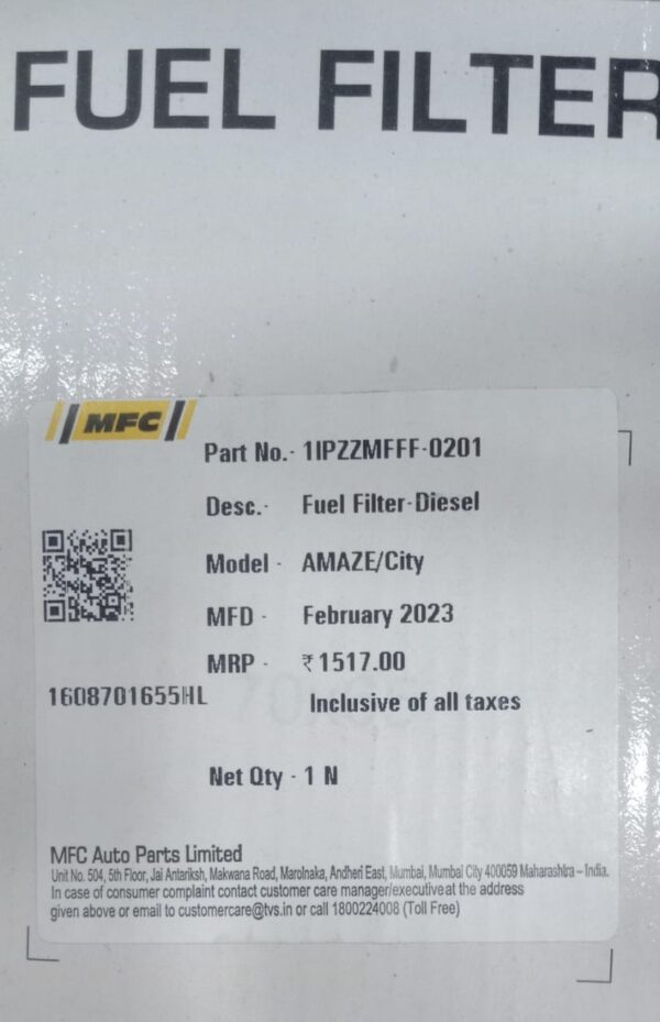 Fuel / Diesel Filters(Honda Amaze/City I-Dtec/Mobilio (Diesel)) - Image 3