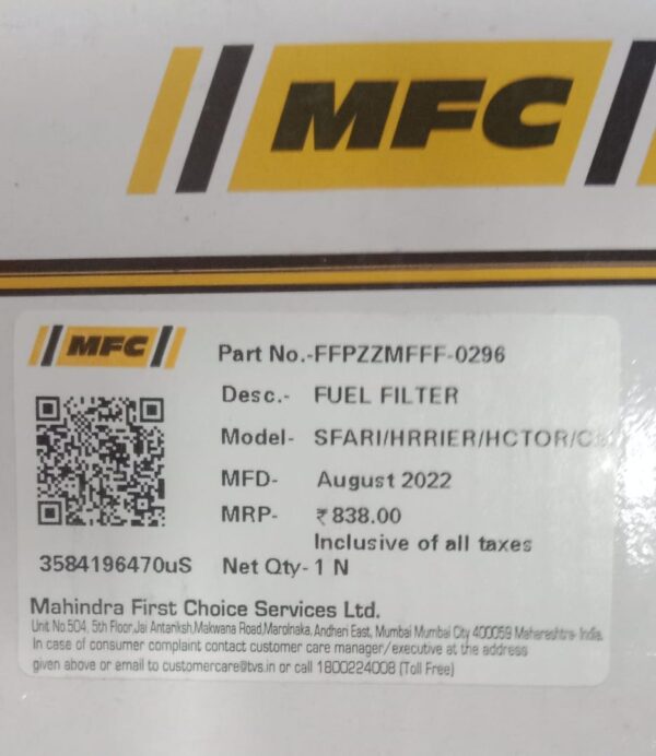 Fuel / Diesel Filters(Tata Harrier/Safari /Mg Hector/Jeep Compass Fuel Filter Eco) - Image 3