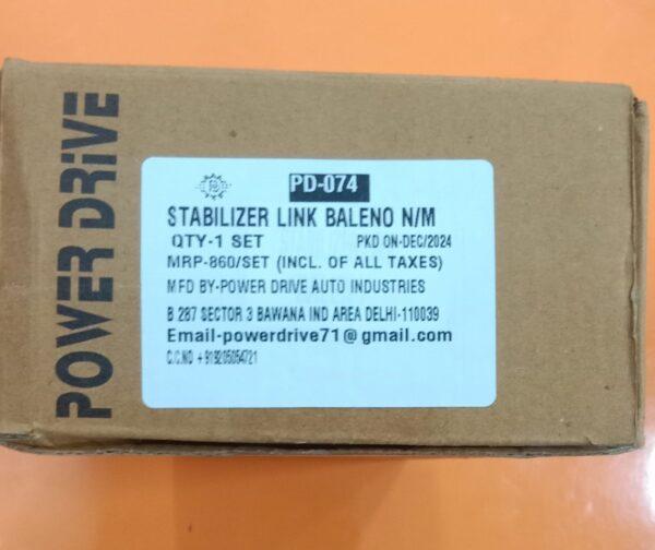 (POWER DRIVE)STABILIZER LINK NEW/ BALENO/ JOINT(PAIR)(SWIFT TYPE-3 2018 3RD GEN) - Image 2