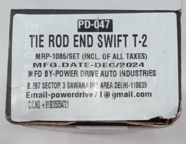 (POWER DRIVE)TIE ROD END SWIFT T-2 - Image 3