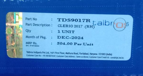 (TALBROS) GAS SPRING DICKY DOOR -CELERIO 2017 (RH) - Image 3