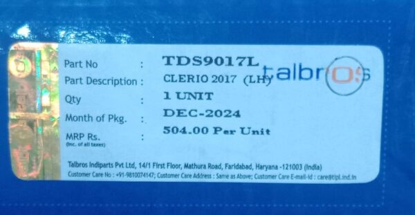 (TALBROS) GAS SPRING DICKY DOOR  CELERIO 2017 (LH) - Image 3