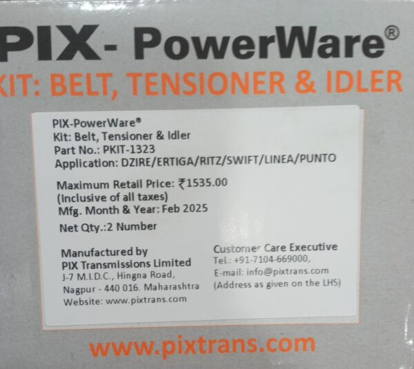 TENSIONER BELT &IDLER  (PIX) - Image 3
