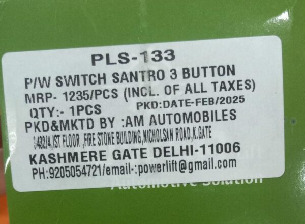 POWER WINDOW SWITCH SANTRO 3 BUTTON - Image 5
