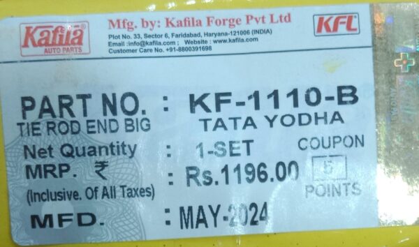 (KAFILA)  TIE ROD END TATA YODA - Image 4