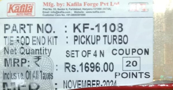 (KAFILA) TIE ROD END MAHINDRA  PICKUP - Image 3