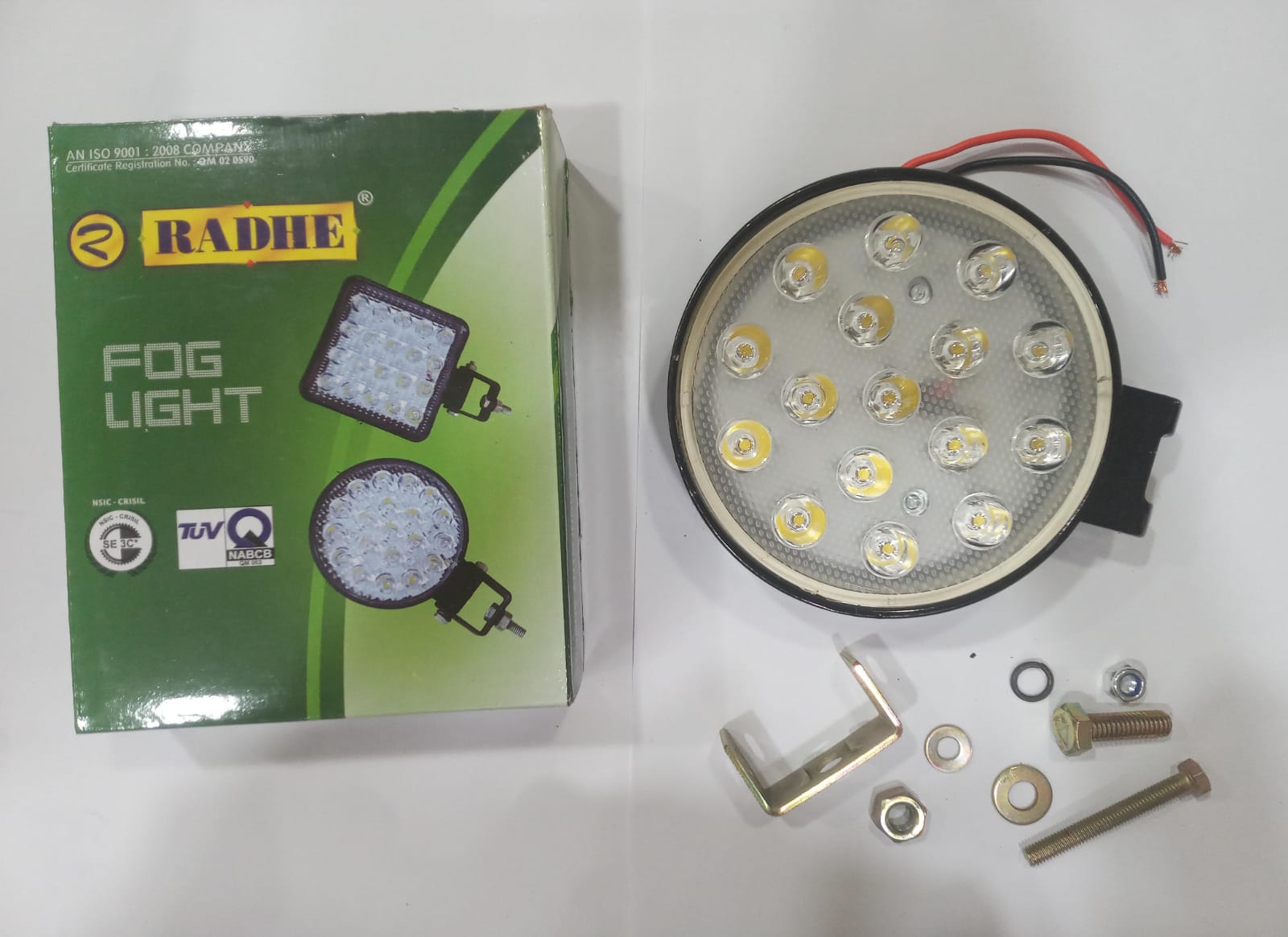 (RADHE ) FOG LIGHT 16 LED METAL 12V