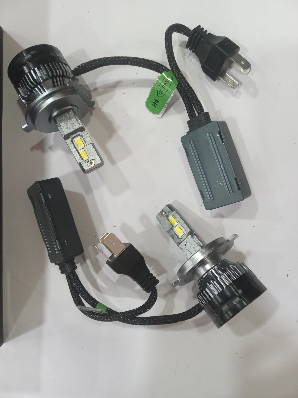 (RADHE) LED HEAD LIGHT LED BULB TIGER -H4 2 COPPER TUBE 200W PAIR - Image 2