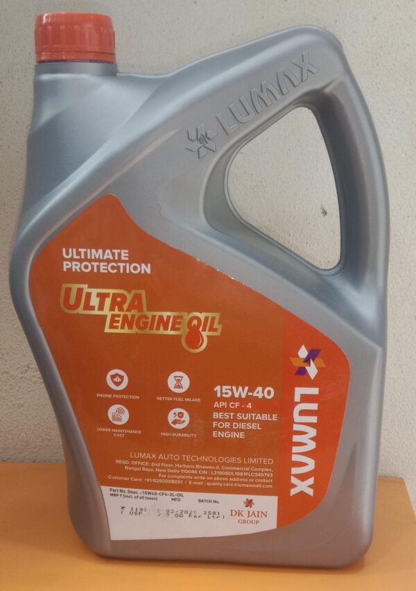 (LUMAX) 15W-40 3Ltrs ENGINE OIL - Image 2