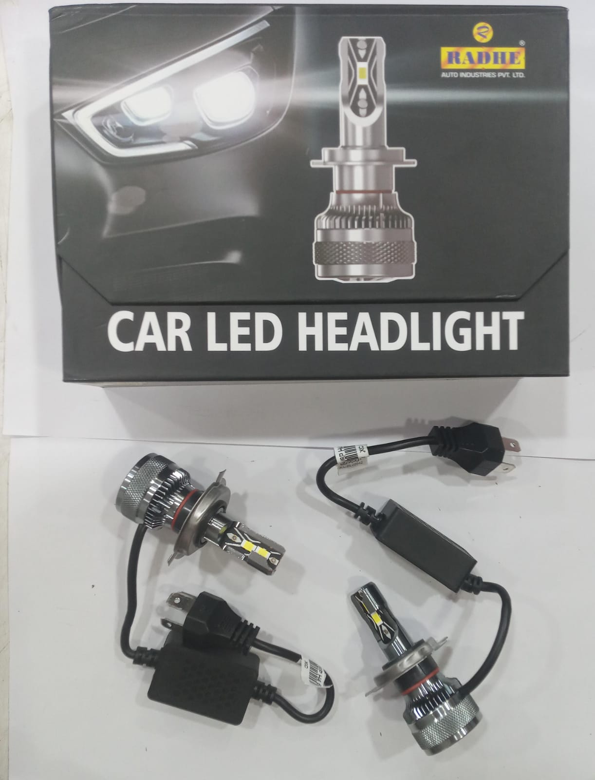 RADHE (LED) LED Head LIGHT BULB 160W (PAIR) BULL H4