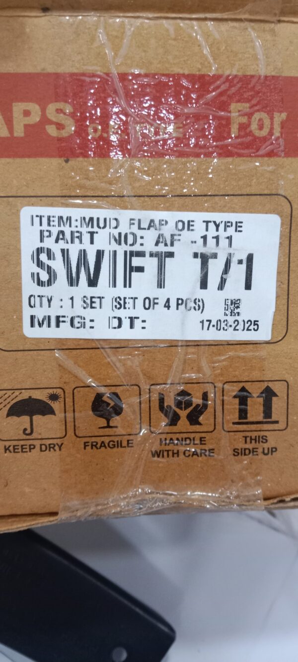 (MUD FLAP ) SWIFT T/1  (SET OF 4 PCS) - Image 2