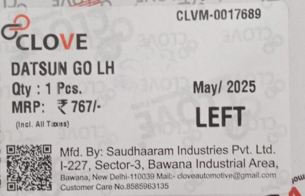 (CLOVE) DUSTSUN GO  LH  (SIDE VIEW MIRRORS ) - Image 3