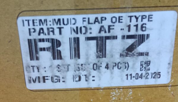 (MUD FLAPS ) RITZ (SET OF 4PCS) - Image 2