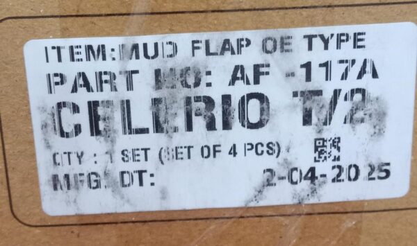 (MUD FLAPS ) CELERIO T/2 (SET OF 4 PCS ) - Image 2