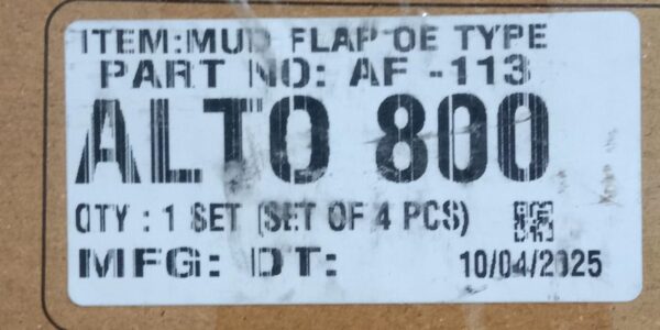 (MUD FLAPS) ALTO 800 (SET OF 4PCS) - Image 2