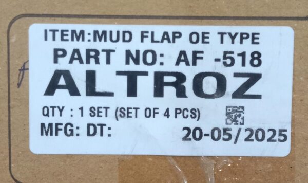 (MUD FLAPS) ALTROZ (SET OF FOUR) - Image 2