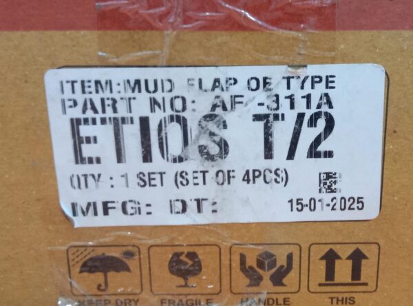 (MUD FLAPS) ETIOS T-2(SET OF 4) - Image 2