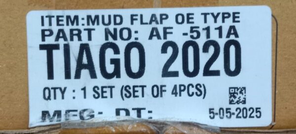 (MUD FLAPS) TIAGO 2020 (SET OF FOUR ) - Image 2