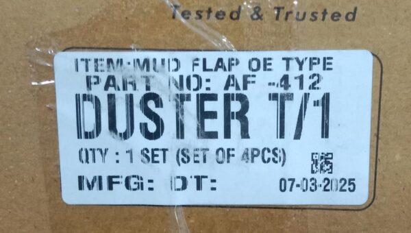 (MUD FLAP) DUSTER T-1(SET OF FOUR) - Image 2