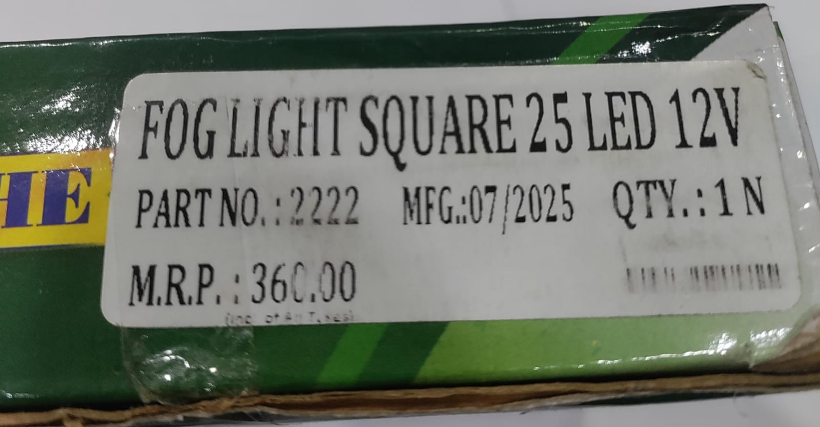 FOG LIGHT 25LED SQUARE 12V - Image 3