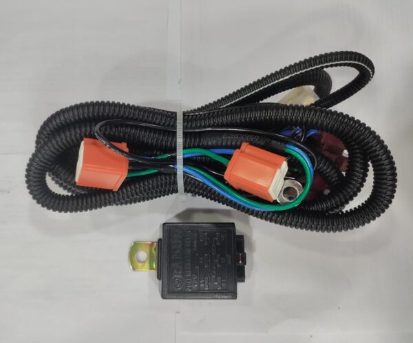H4 HEAD LIGHT WIRING KIT DOUBLE RELAY 4 FUSE RADHE - Image 2