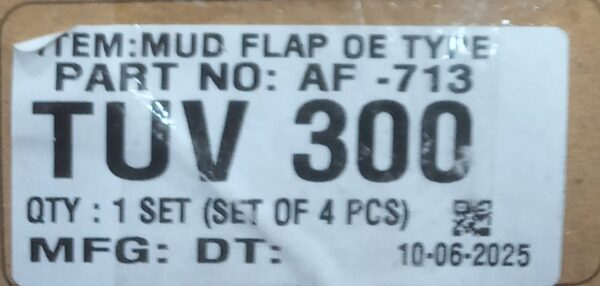 (MUD FLAPS) TUV 300 (SET OF FOUR) - Image 3