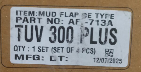 (MUD FLAPS) TUV 300 PLUS (SET OF FOUR) - Image 3