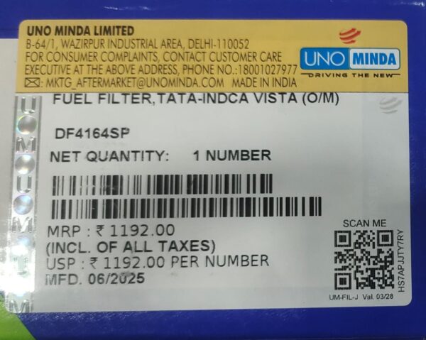 UNO MINDA FUEL FILTER INDICA VISTA O/M - Image 4