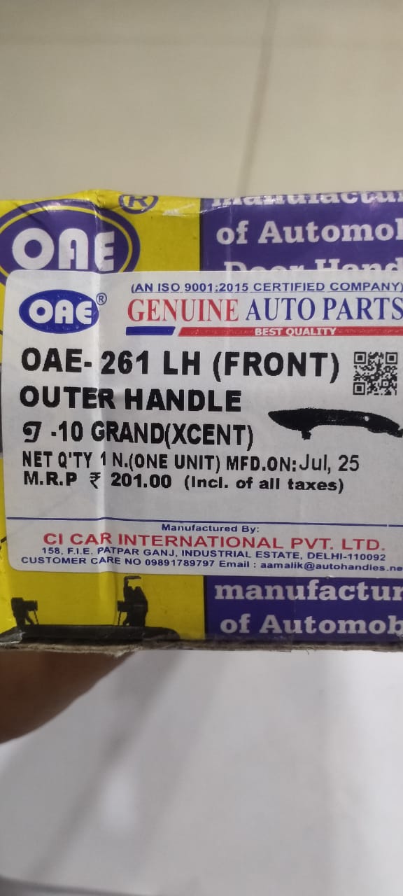 OUTER HANDLE I 10 GRAND /XCENT W/O BASE FT - LH - Image 4