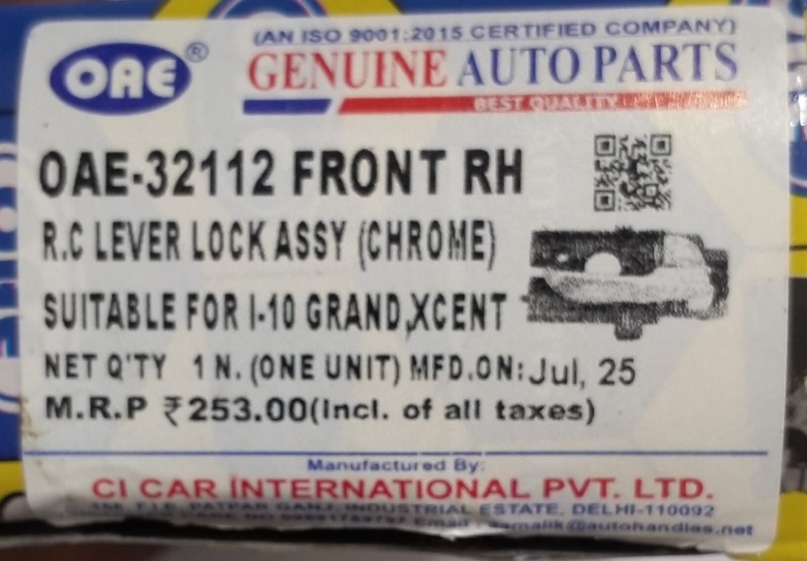 R.C LEVER LOCK ASSY GRAND CHROME FRONT RH - Image 4