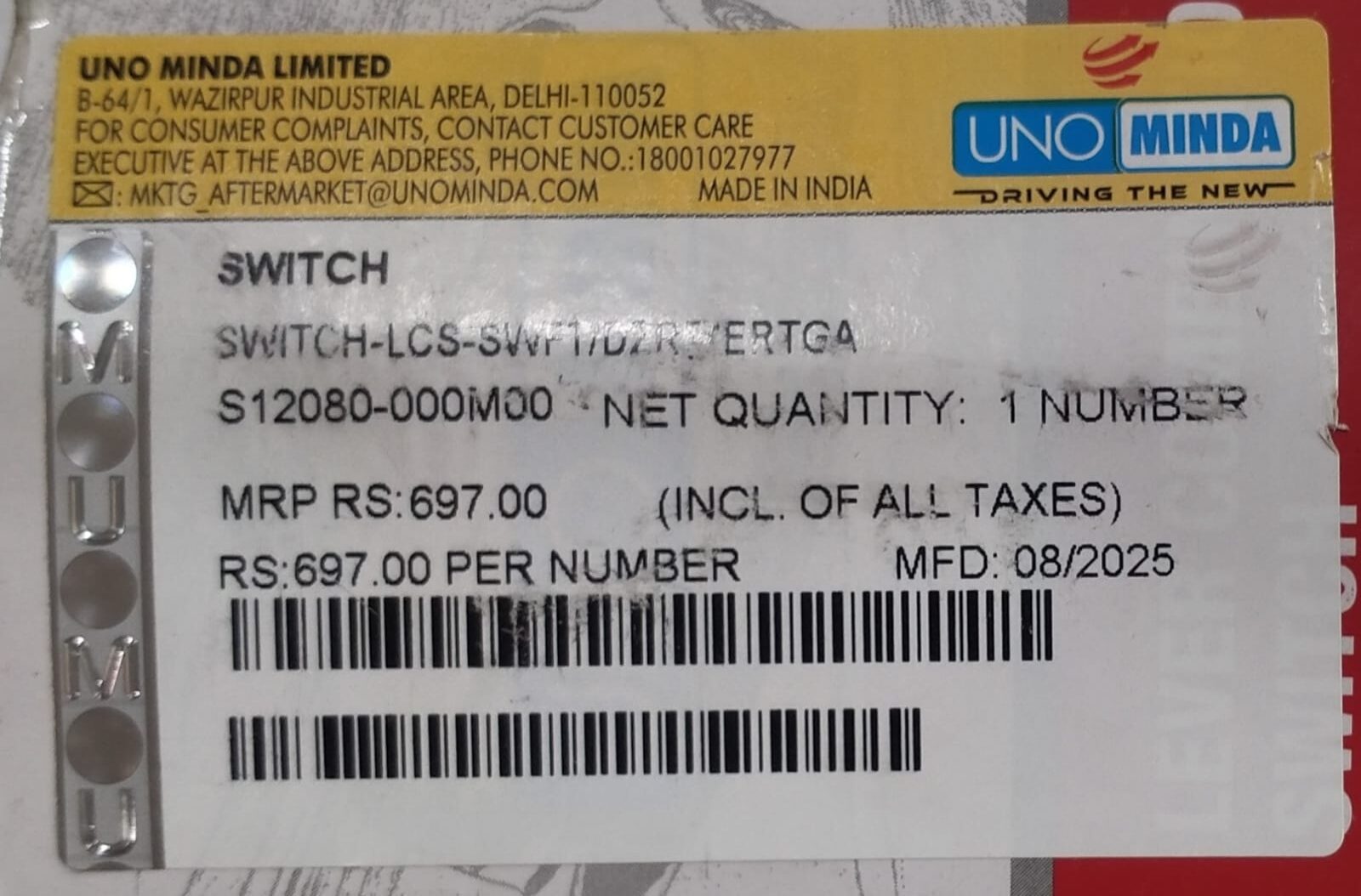 UNO MINDA LEVER COMBINATION SWITCHE BLNO/IGNIS/SWIFT - Image 3