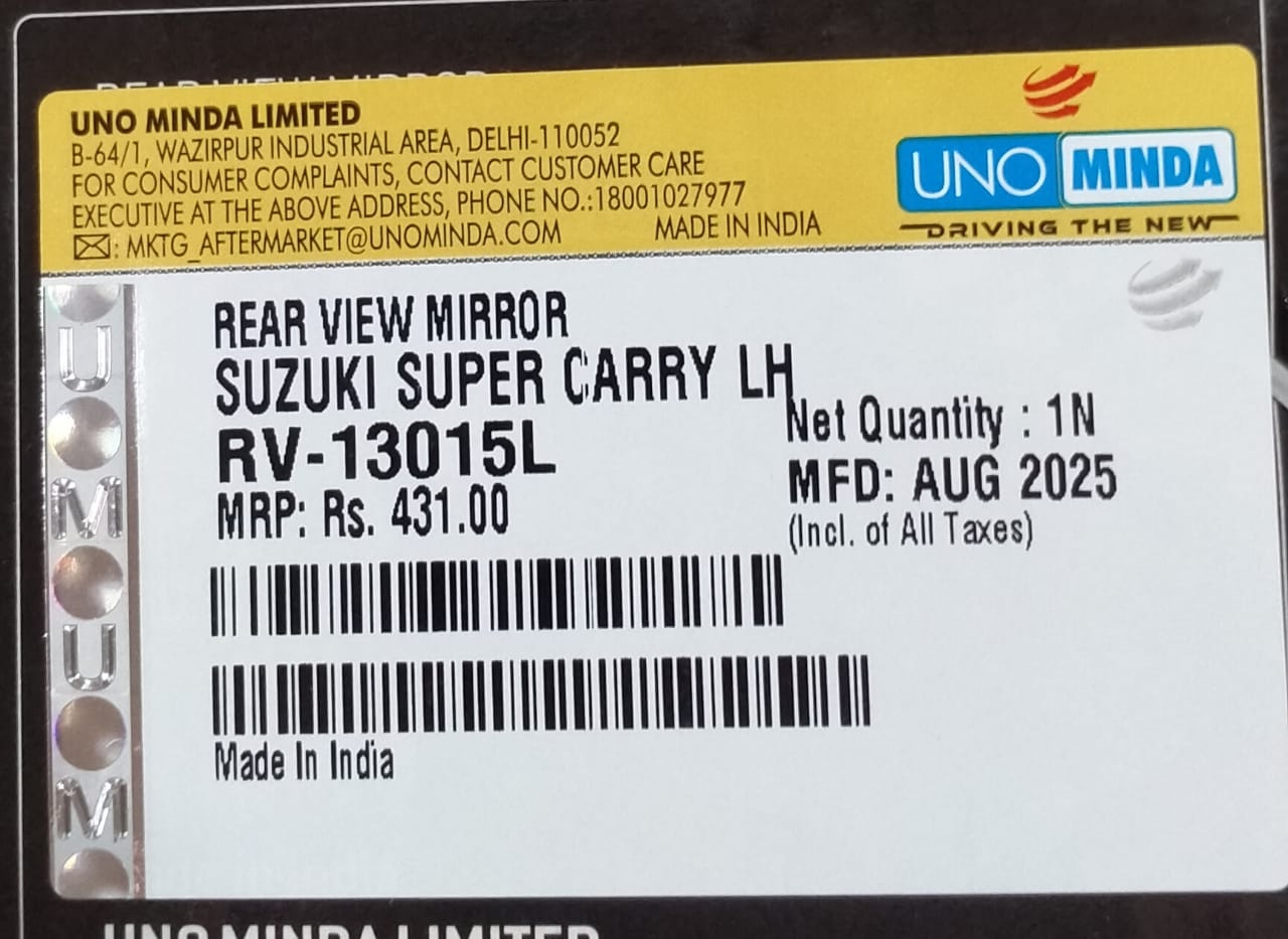 UNO MIDA SIDE VIEW MIRROR SUZUKI SUPER CARRY -LH - Image 3