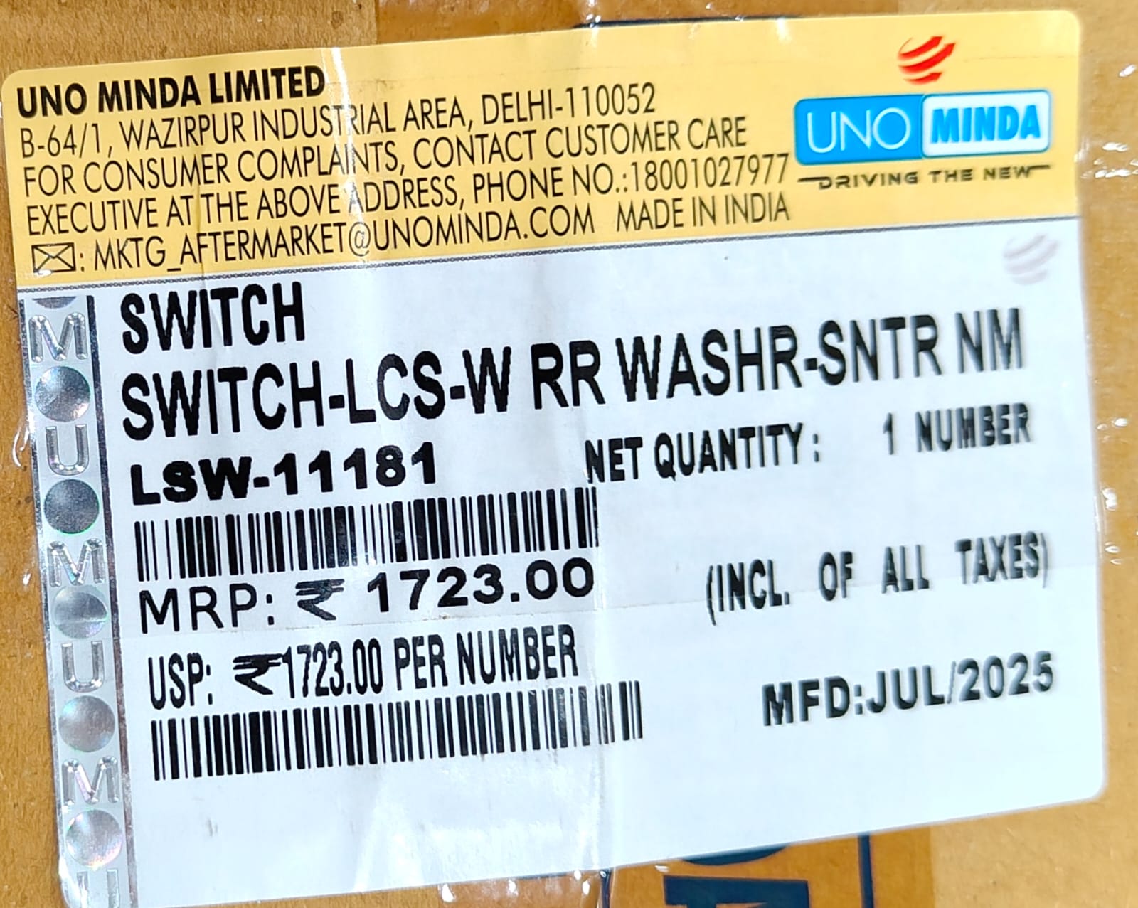 UNO MINDA LEVER COMBINATION SWITCH SANTRO N/M / SANTRO XING - Image 3